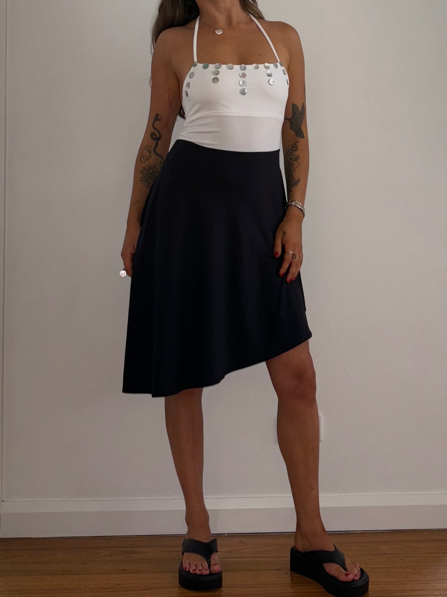 ღ READY-MADE ღ WHITE BUTTON TOP