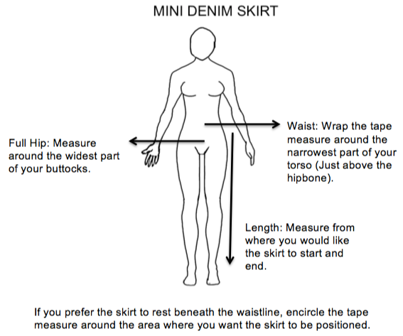 NAVY BLUE MINI DENIM SKIRT
