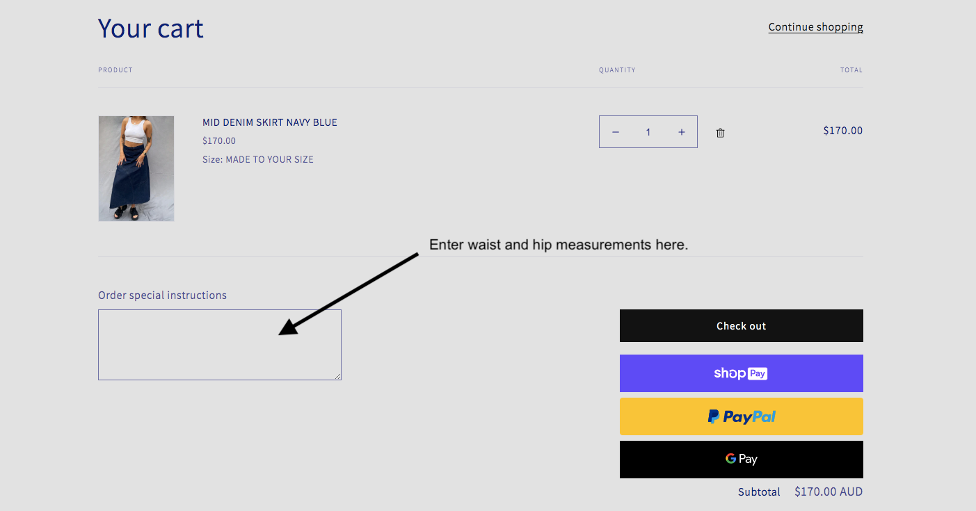 CHARCOAL BLUE BUCKLE SKIRT