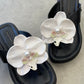 WHITE ORCHID WITH SHOE CLIPS