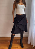 PINSTRIPE BOW SKIRT