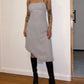 GREY PLAIN SKIRT