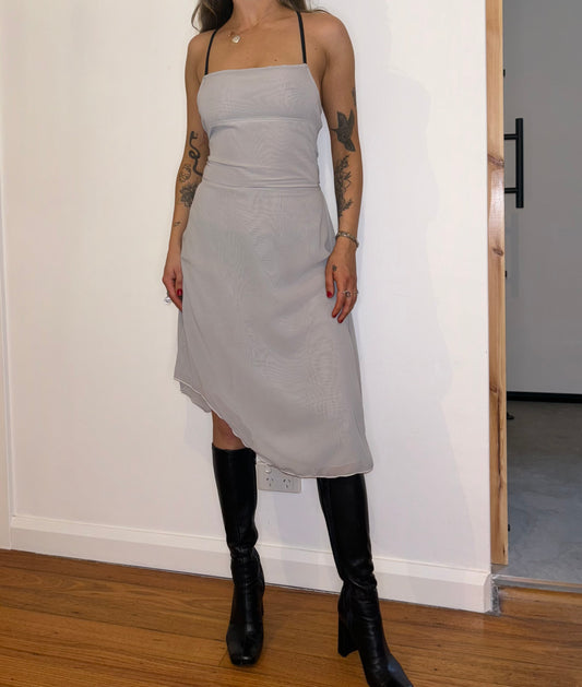 GREY PLAIN SKIRT