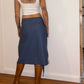 *LIMITED EDITION* CHARCOAL BLUE BUCKLE SKIRT