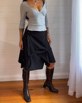 BLACK BUCKLE SKIRT