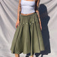 KHAKI RIBBON SKIRT