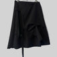 BLACK BUCKLE SKIRT