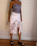 WHITE LACE SKIRT