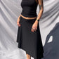 BLACK PLAIN SKIRT