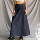 SAMPLE OG TOGGLE BLACK MID DENIM SKIRT