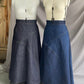 OG TOGGLE NAVY BLUE MID DENIM SKIRT