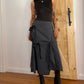 CHARCOAL BOW SKIRT